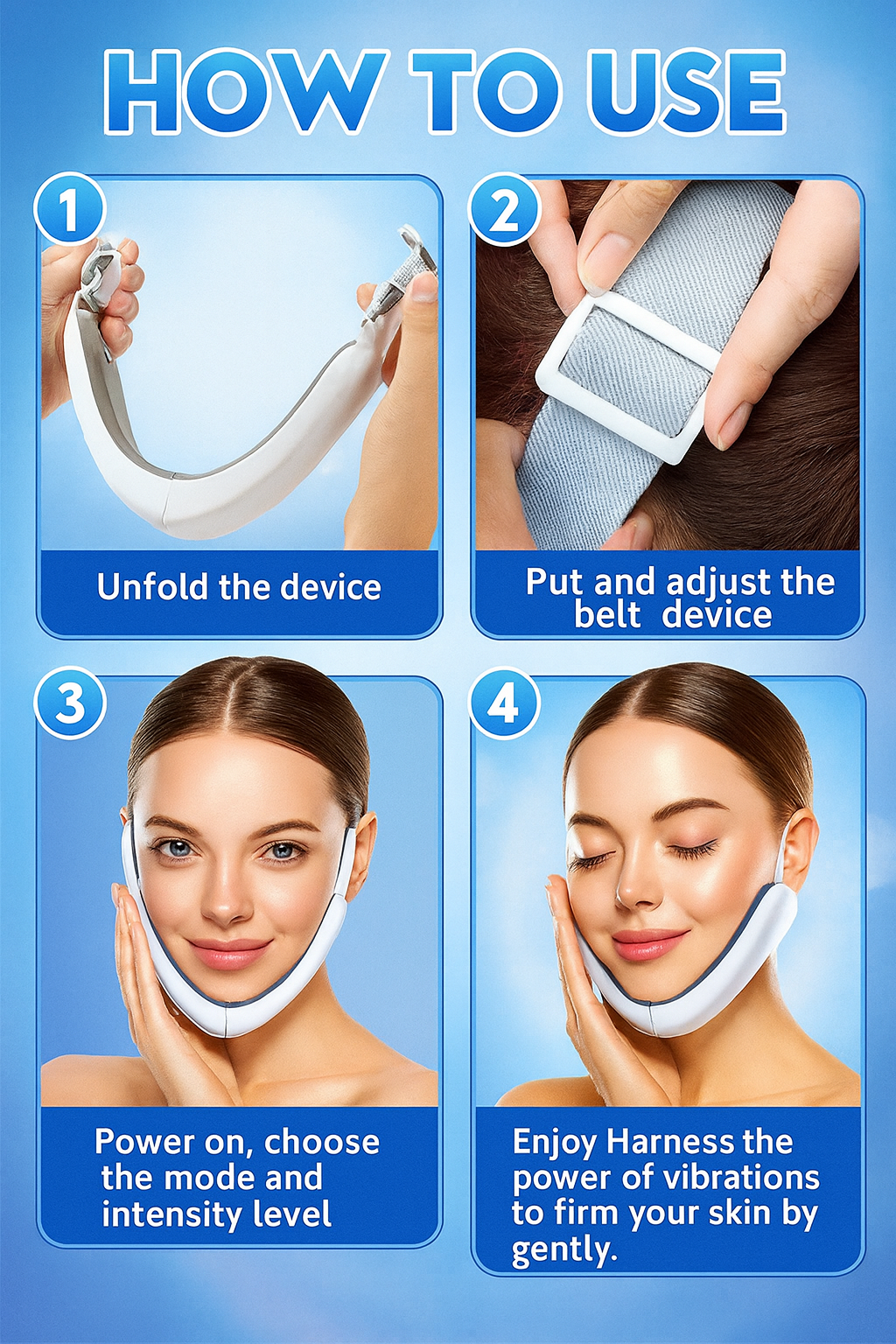 ✨ V-Face Intelligent Facial Massager – Sculpt, Lift & Redefine Your Beauty ✨